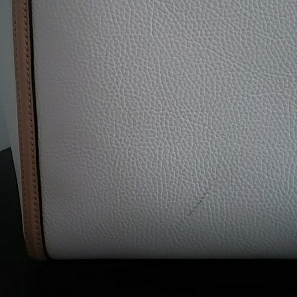 New Kate Spade Leather Cream Tote - Picture 7 of 8